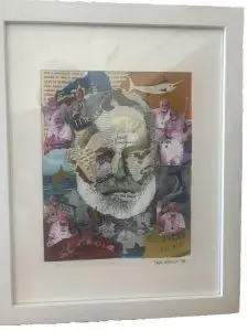 Hemingway collage art